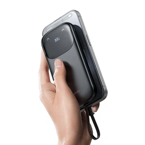 Mcdodo MC-8520 10000mAh 22.5W PD & QC Hızlı Şarj Dahili Kablolu Powerbank Siyah (Type-c/Lightning/Usb-A) - Görsel 3
