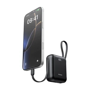 Mcdodo MC-8620 10000mAh 22.5W PD Hızlı Şarj Dahili Kablolu Powerbank Siyah (Type-c / Lightning) - Görsel 8
