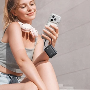 Mcdodo MC-8620 10000mAh 22.5W PD Hızlı Şarj Dahili Kablolu Powerbank Siyah (Type-c / Lightning) - Görsel 2