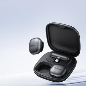 Mcdodo MP-5451 2.4GHz Type-C Alıcılı Kablosuz Yaka Mikrofonu Siyah - Görsel 1