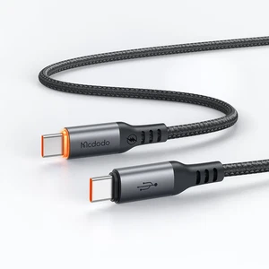 Mcdodo CA-2040 Type-c Type-c 100W PD Hızlı  E-Marker Çipli Örgü Poweroff Kablo 1.2m Siyah - Görsel 2