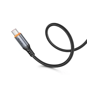 Mcdodo CA-2040 Type-c Type-c 100W PD Hızlı  E-Marker Çipli Örgü Poweroff Kablo 1.2m Siyah - Görsel 1