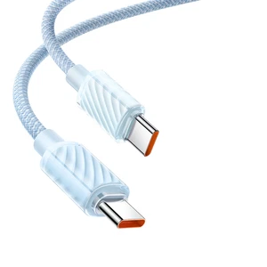Mcdodo CA-3671 Crystal Serisi Type-c Type-c 100W PD Hızlı Şarj ve  Örgü Kablo Mavi 1.2 - Görsel 2