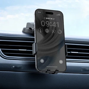 Mcdodo CM-7220 Araç İçi Vakumlu Telefon Tutucu (Otomatik Sıkıştırma, Ayarlanabilir Kol) Siyah - Görsel 6