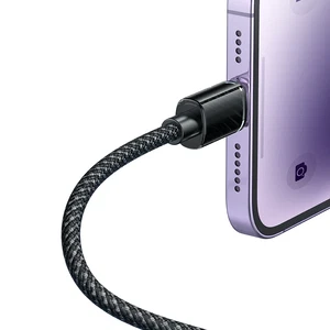 Mcdodo CA-3660 Crystal Serisi Type-c  to Lightning 36W PD Hızlı Şarj ve Veri Aktarım Örgü Kablo Siyah 1.2m - Görsel 5