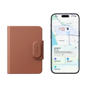 Mcdodo AT-4181 Napa Pro Find My Uyumlu Deri Pasaport Kılıfı ve Cüzdan - Taba - Görsel 10