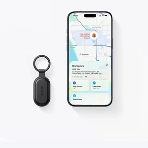 Mcdodo AT-3840 Napa Pro Find My Uyumlu Siyah Deri Halka Anahtarlık Takip Cihazı - Görsel 4