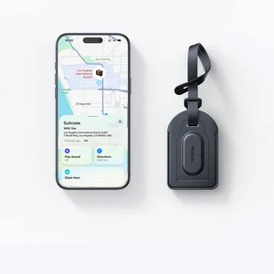 Mcdodo AT-3790 Napa Pro Find My Takip Cihazı Uyumlu Deri Bavul Askısı Siyah - Görsel 3