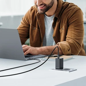 Mcdodo CH-1543 67W GaN 5 Pro 2xType-C + 1xUSB Hızlı Şarj Adaptörü ve Type-C to Type-C Şarj Kablosu Siyah - Görsel 7