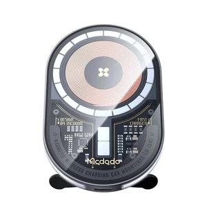 Mcdodo CH-2340 15W Manyetik Kablosuz Araç Şarj Cihazı Şeffaf LED Işıklı - Görsel 2