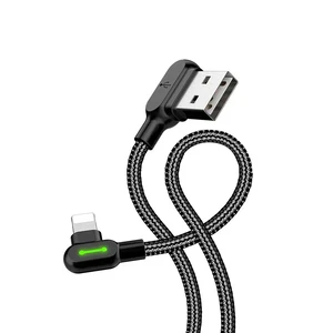 Mcdodo CA-4671 Lightning Çift Yönlü LED Örgü Şarj ve Data Kablosu 1.2M Siyah - Görsel 3