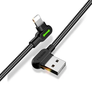 Mcdodo CA-4671 Lightning Çift Yönlü LED Örgü Şarj ve Data Kablosu 1.2M Siyah - Görsel 2