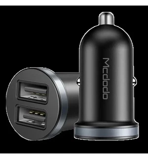 Mcdodo CC-6601 12W 2X USB GİRİŞLİ ARAÇ ÇAKMAK ŞARJ 5V 2.4A-SİYAH - Görsel 4