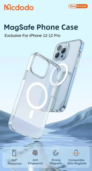 Mcdodo PC-1890 iPhone 12 ve 12 Pro Uyumlu MagSafe Telefon Kılıfı - Görsel 4