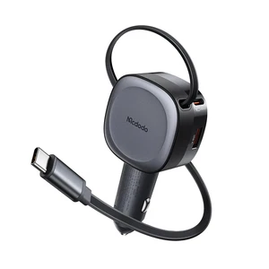 Mcdodo CC-1560 FreeGo Serisi 75W Geri Çekilebilir Kablolu Araç içi Çakmaklık Şarj Cihazı - Görsel 1