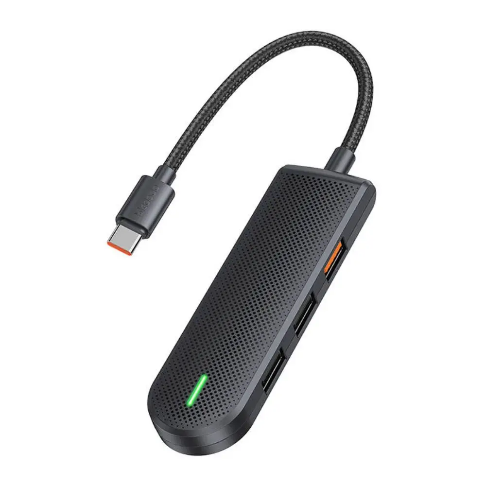 HU-1430 5 in 1 Type-C Çoklayıcı (USB3.0x1+USB2.0x2+SD/TF Card Slotx1)- Gri - Görsel 4