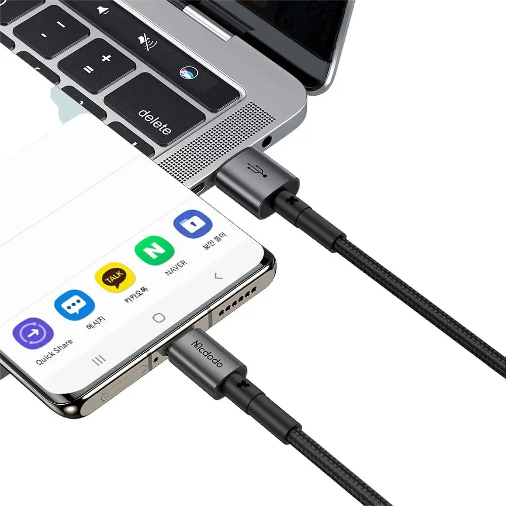 CA-3590 Usb-A To Type-C Hızlı Şarj ve Veri Aktarım Kablosu - Siyah 1.2M - Görsel 4