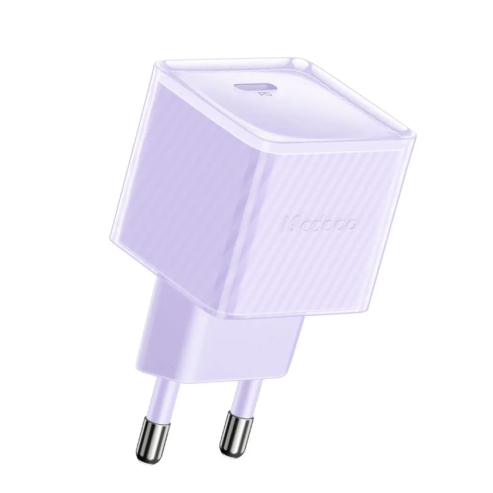 CH-3773 20W PD GaN Type-C Hızlı Şarj Aleti - Lila - Görsel 1