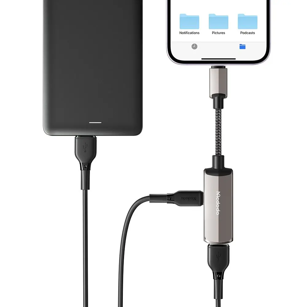 CA-2690 2İN 1 Lightning To USB-A 3.0 + Lightning Şarj Desteği Ve