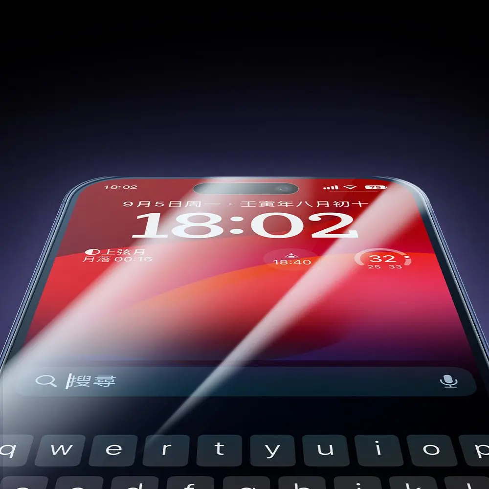 PF-5361 IPHONE 15 PLUS İÇİN ŞEFFAF EKRAN KORUYUCU - Görsel 4