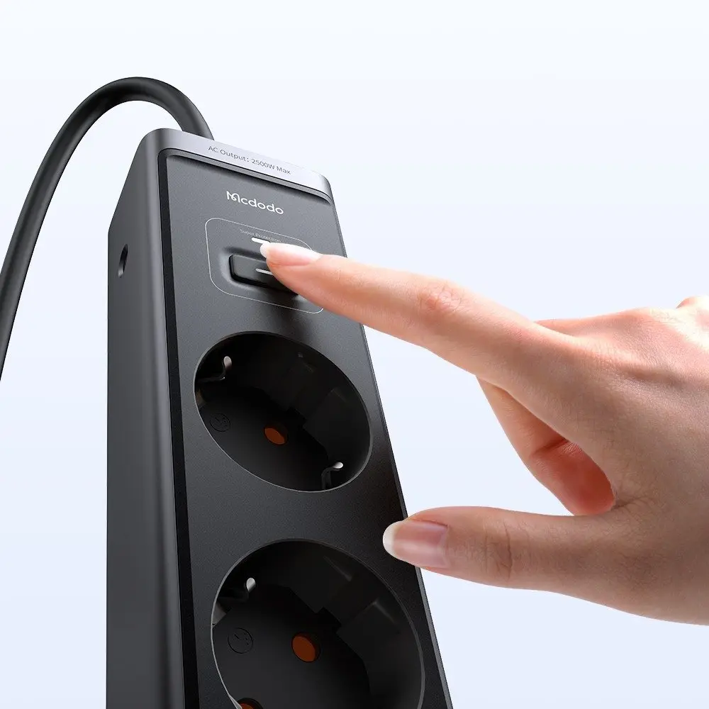 CH-0620 6in1 GaN 30W HIZLI ŞARJ CİHAZI (Akım Korumalı Priz)- Siyah - Görsel 2