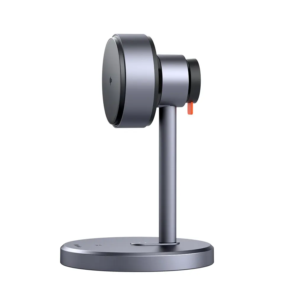 CH-2462 15W MagQ Qi2 3'ü 1 arada Kablosuz şarj standı - Siyah