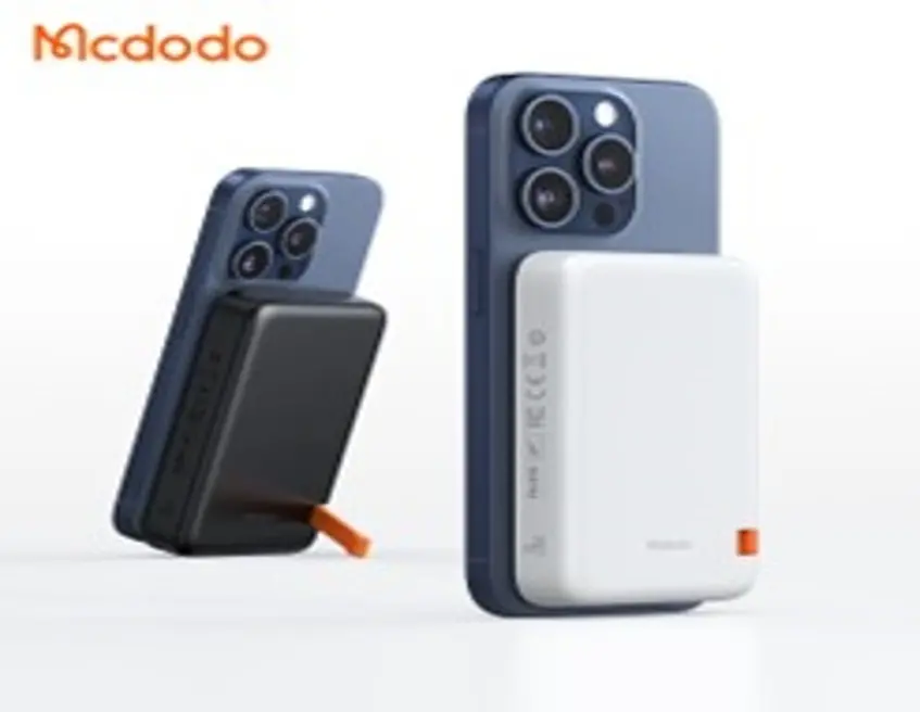 MCDODO MC-5100 15W 10000MAH STANDLI MANYETİK KABLOSUZ POWERBANK- BEYAZ - Görsel 1