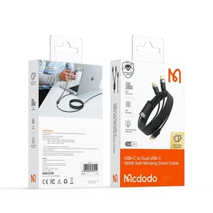 Mcdodo CA-7380 Type-c Type-c 100w Manyetik Sarılabilir Şarj Kablosu - Görsel 5