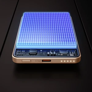 Mcdodo MC-4642 5000mAh 20w Metal Ultra İnce Manyetik Kablosuz Powerbank-Titanyum - Görsel 6