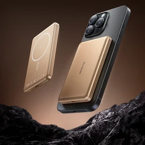 Mcdodo MC-4642 5000mAh 20w Metal Ultra İnce Manyetik Kablosuz Powerbank-Titanyum - Görsel 1