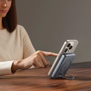 Mcdodo MC-8371 10000mAh - 20w Dahili 360° Halka Standlı Metal Ultra İnce Manyetik Powerbank - Görsel 6