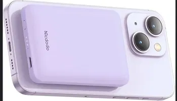 Mcdodo MC-3953 5000 mAh Manyetik Powerbank Mor Resim
