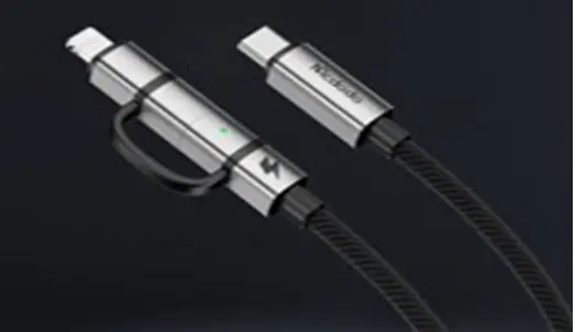 MCDODO CA-0450 LIGHTNING PD 36W - TYPE-C 100W DESTEKLİ2 Sİ BİR ARADA ŞARJ KABLOSU 1.2M - Görsel 1