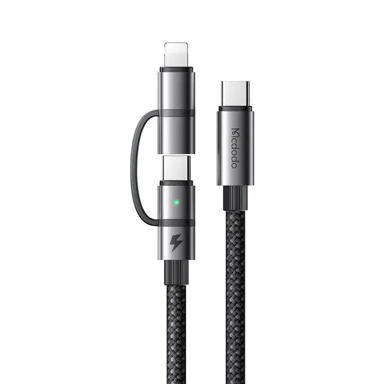 MCDODO CA-0450 LIGHTNING PD 36W - TYPE-C 100W DESTEKLİ2 Sİ BİR ARADA ŞARJ KABLOSU 1.2M - Görsel 3