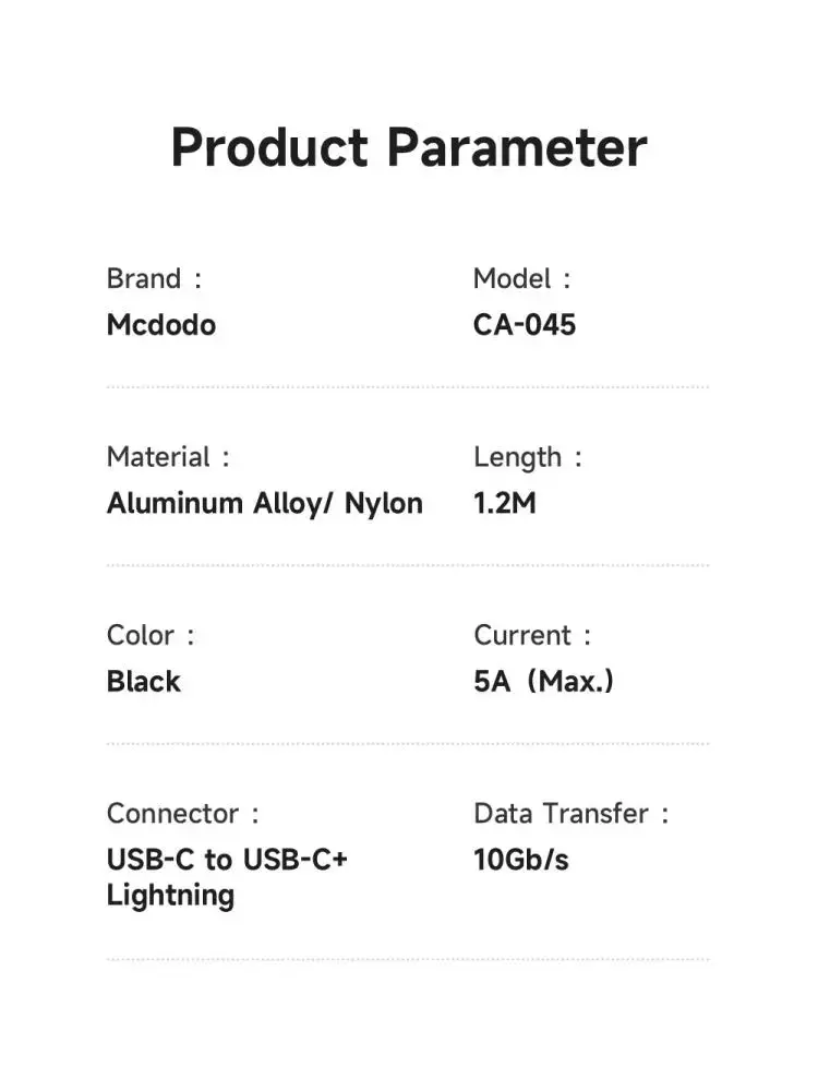 MCDODO CA-0450 LIGHTNING PD 36W - TYPE-C 100W DESTEKLİ2 Sİ BİR ARADA ŞARJ KABLOSU 1.2M - Görsel 11