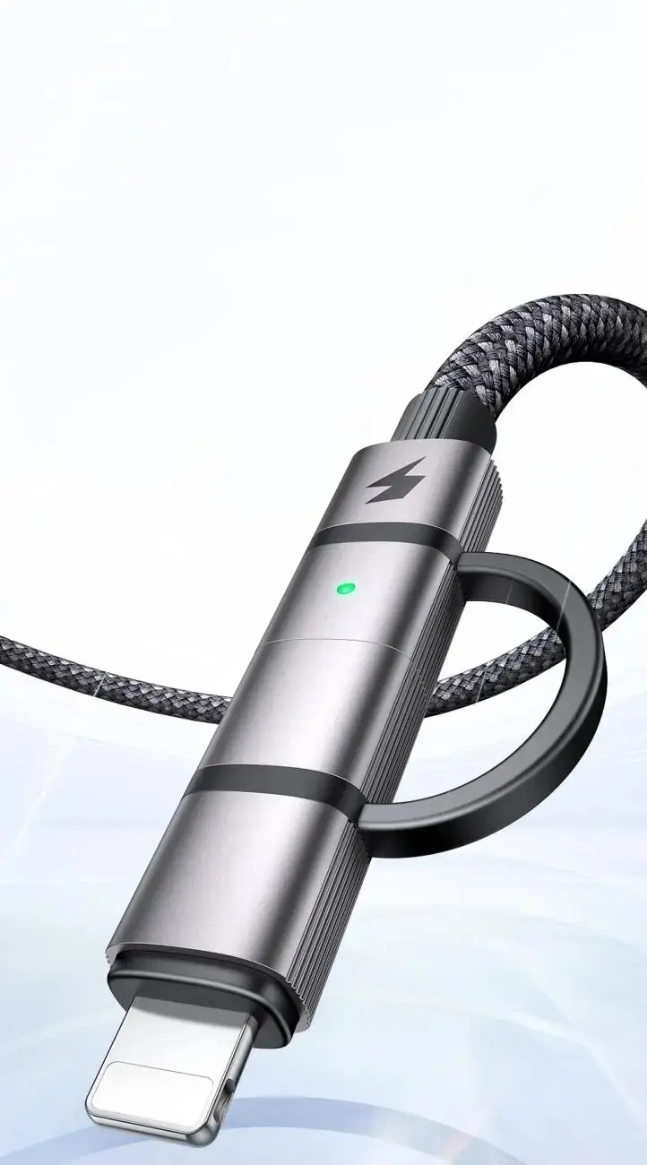 MCDODO CA-0450 LIGHTNING PD 36W - TYPE-C 100W DESTEKLİ2 Sİ BİR ARADA ŞARJ KABLOSU 1.2M - Görsel 4