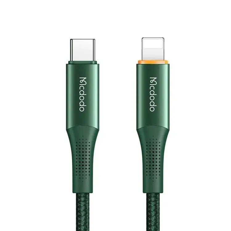 MCDODO CA-9963 20W TYPE-C TO LİGHTNİNG PD DATA-ŞARJ KABLOSU 1.8M-YEŞİL - Görsel 2