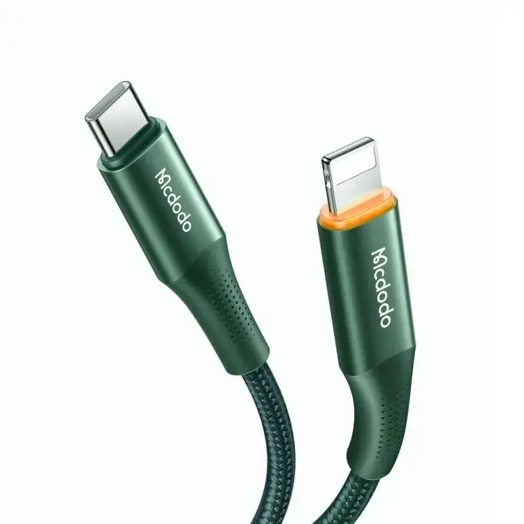 MCDODO CA-9963 20W TYPE-C TO LİGHTNİNG PD DATA-ŞARJ KABLOSU 1.8M-YEŞİL - Görsel 3