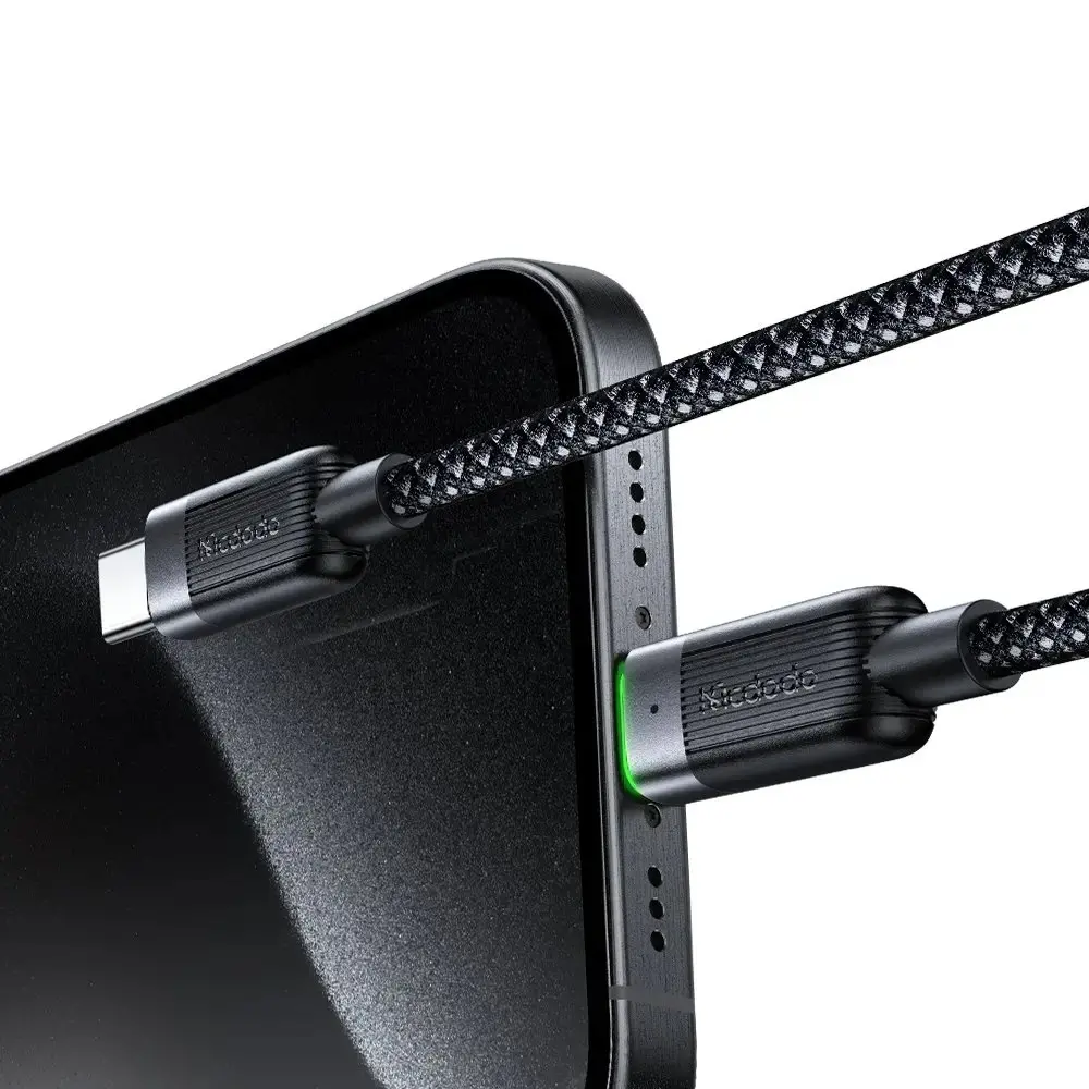 MCDODO CA-2000 60W USB-C TO USB-C MANYETİK SARILABİLİR KABLO - 1.2 M SİYAH - Görsel 4