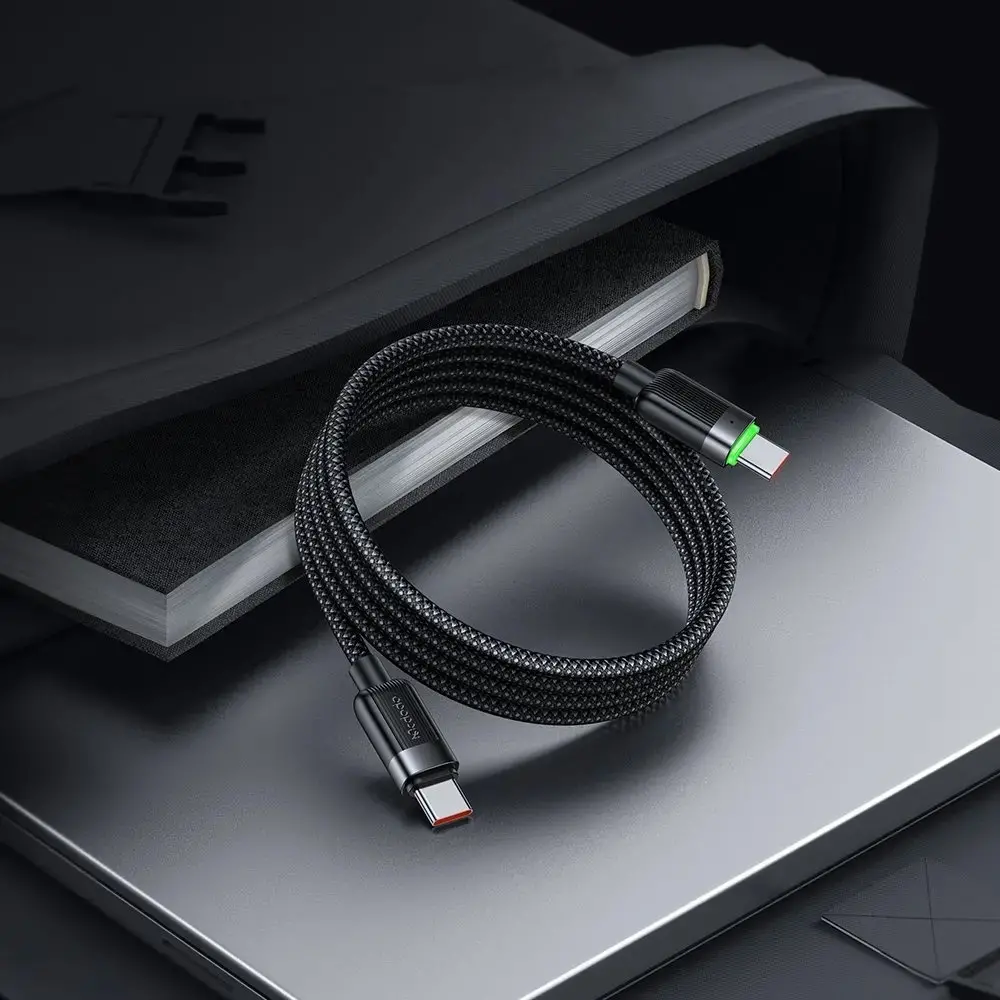 MCDODO CA-2000 60W USB-C TO USB-C MANYETİK SARILABİLİR KABLO - 1.2 M SİYAH - Görsel 7