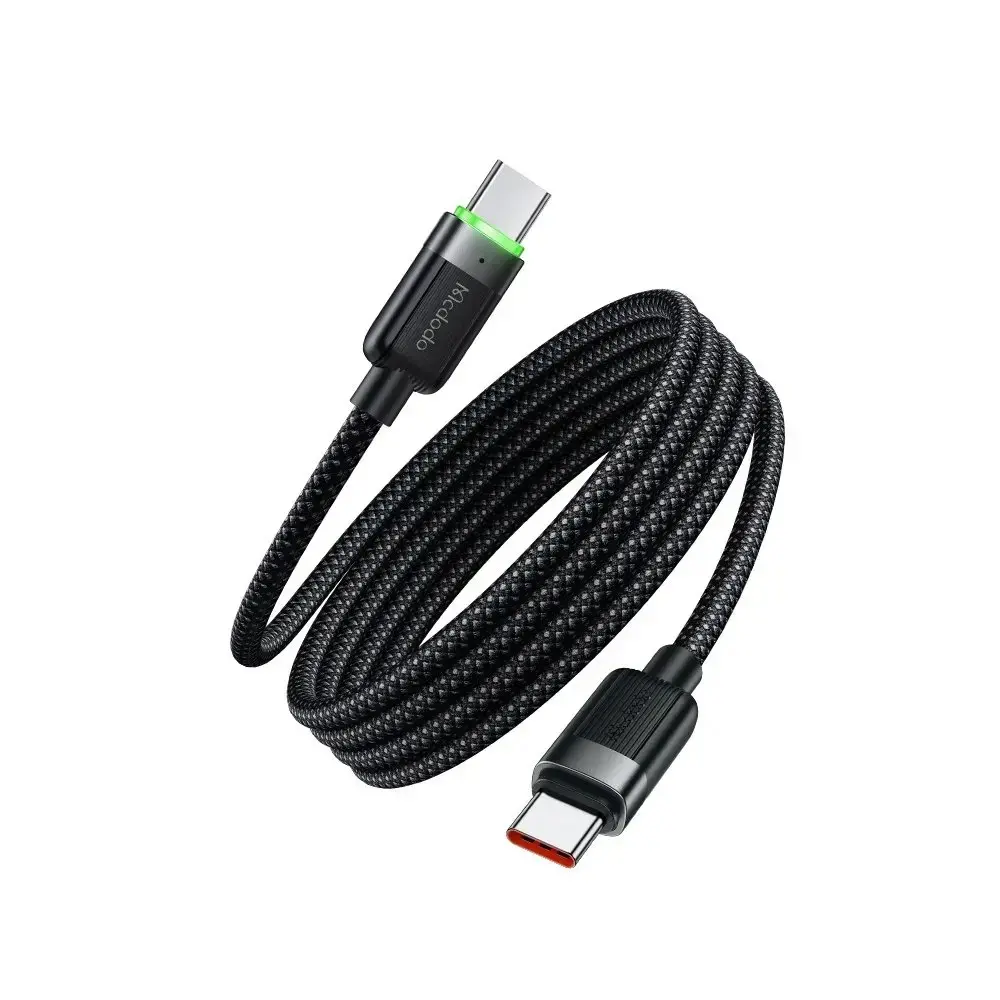 MCDODO CA-2000 60W USB-C TO USB-C MANYETİK SARILABİLİR KABLO - 1.2 M SİYAH - Görsel 2