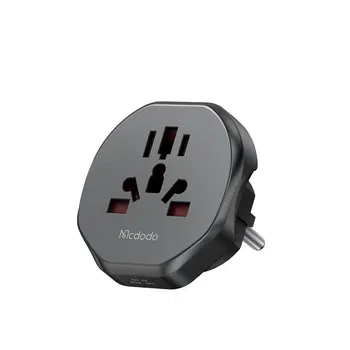 MCDODO CH-4550 Priz Dönüştürücü - Universal Seyahat Adaptörü - Siyah Resim