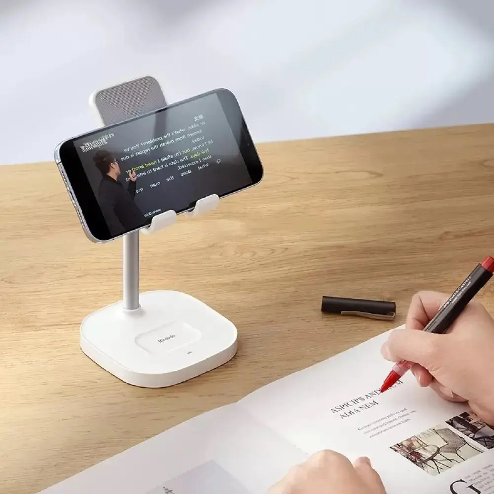 MCDODO CH-0530 2İN1 KABLOSUZ TELEFON VE KULAKLIK ŞARJ STANDI - BEYAZ - Görsel 6