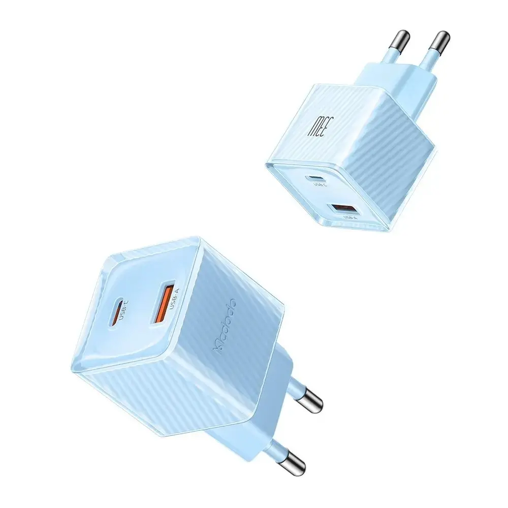 MCDODO CH-4152 33W GAN PD 1XTYPE-C 1XUSB GİRİŞLİ HIZLI ŞARJ ALETİ - MAVİ - Görsel 3