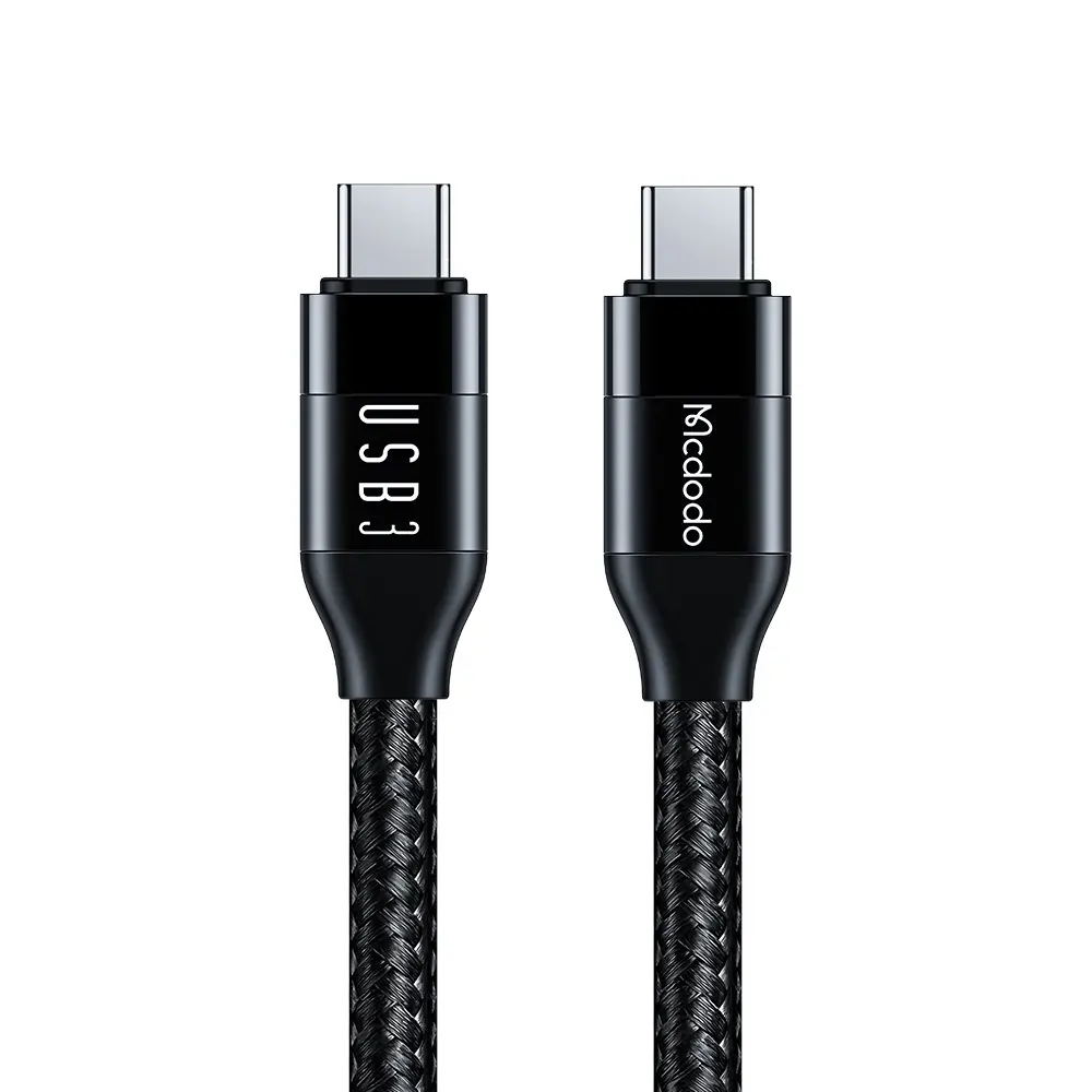 MCDODO CA-7132 TYPE-C TO TYPE-C USB 3 100W DATA AKTARIM VE ŞARJ KABLOSU 1.2 M - SİYAH - Görsel 1