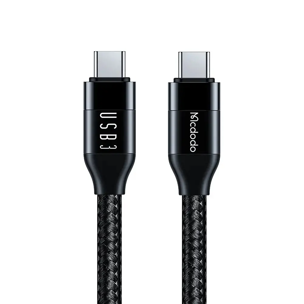 MCDODO CA-7132 TYPE-C TO TYPE-C USB 3 100W DATA AKTARIM VE ŞARJ KABLOSU 1.2 M - SİYAH - Görsel 2