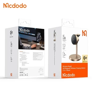 Mcdodo CH-2463 15w Magq  qİ2 3in1Arada Kablosuz Şarj Standı - Çöl Titanyum - Görsel 5