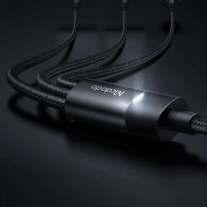 Mcdodo CA-5790 3in1 Arada USB-A- Type-c + Lightning + Mikro USB Şarj Ve Veri Aktarım Kablosu 1,2 M - Görsel 3