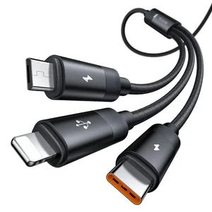 Mcdodo CA-5790 3in1 Arada USB-A- Type-c + Lightning + Mikro USB Şarj Ve Veri Aktarım Kablosu 1,2 M - Görsel 4