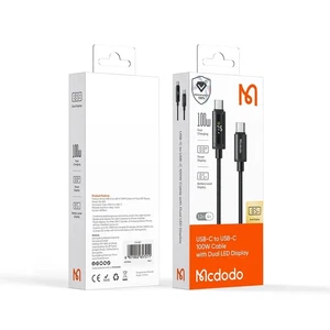 Mcdodo CA-8000 Type-c to Type-c 100w Çift Led Ekranlı 1.2m Kablo - Görsel 6